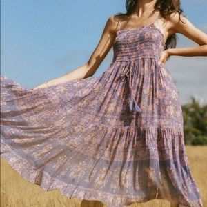 Spell Juniper Shirred Strappy M